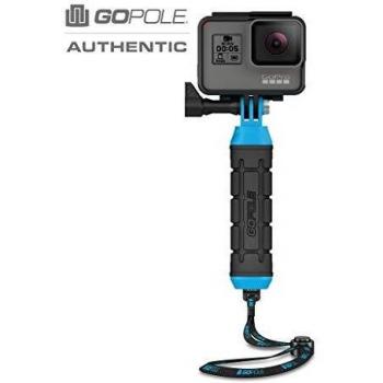 GoPole Grenade Grip - Pértiga Manual, Negro y Azul