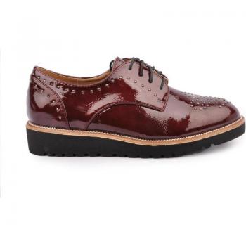 Zapato oxford de mujer marca Own modelo Toronto en color burgundy
