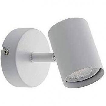 Foco LED Tomoki, blanco, 1 luz, dimmable, metal moderno, GU10