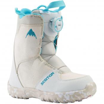 Burton Botas de Snowboard Grom Boa, Infantil, Color Blanco, Talla 12C