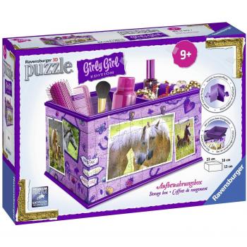 Rompecabezas Ravensburger de 216 piezas - Caja de Almacenamiento Caballos