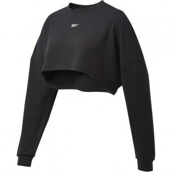 Camiseta de fitness Reebok Studio Maternity Restorative para mujer, manga larga, color negro