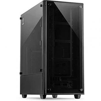 Caja PC Inter-Tech C-303 Mirror, Torre Completa ATX, Micro-ATX, ITX, Negro, Vidrio Templado