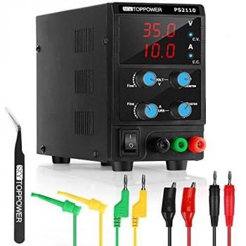 Fuentes de Alimentación Regulables 0-35V/0-10A Alimentatore CC per insegnamento in laboratorio, riparazione elettronica,DIY,elettronica del veicolo PS2110 EN61010-1