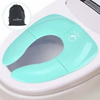Eccomum Reductor WC Plegable, con 4 Almohadillas de Goma Antideslizantes y Bolsa de Almacenamiento, para niños y niñas