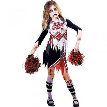 amscan 9902690 Disfraz de animadora de zombi para niña de 5 a 6 años, 1 unidad
