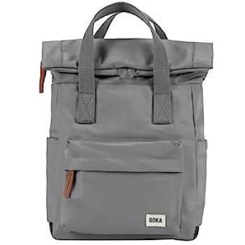 Mochila Roka London Canfield B Small Sustainable Nylon Stormy