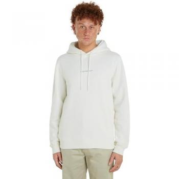 Calvin Klein Jeans Men's Regular Fit Monologo Hoodie - White, Size S