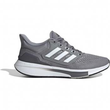 Zapatillas deportivas Adidas EQ21 Run para hombre en gris claro y blanco