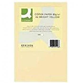 Q-Connect - Papel Color Din A4 80Gr Crema Paquete De 500 Hojas