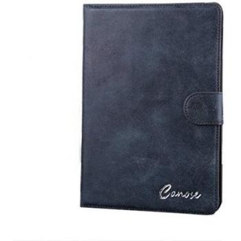 Mamaison007 PU lujo Retro Scrub cartera Flip Stand para iPad mini 1 2-azul
