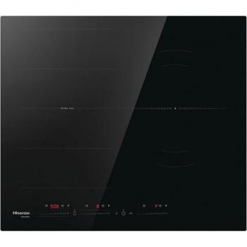 Placa de Inducción Hisense HI6352BSCE - 59 cm, 3 Zonas, Zona Flex, Power Boost, Color Negro