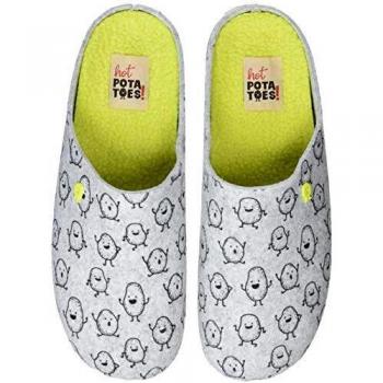 Hot Potatoes 41415, Zapatillas de Estar por casa Hombre, Gris