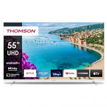 Thomson 55UA5S13W Televisor LED 55 4K Ultra HD Smart TV Android Wi-Fi Blanco
