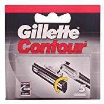 Gillette Contour Recambio De Maquinilla De Afeitar Para Hombre 5 Recambios