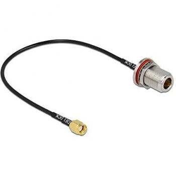 Cable de antena RG-174 de 30 cm con conector RP-SMA macho a N hembra