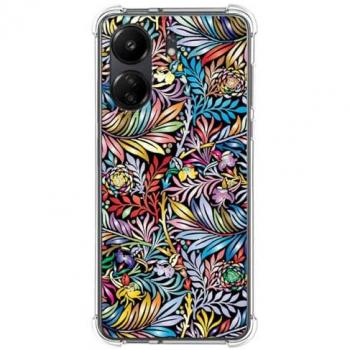 Funda Silicona Antigolpes Flores 04 para Xiaomi Redmi 13C
