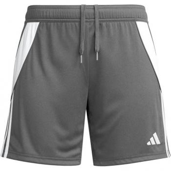 Pantalones cortos de fútbol adidas Tiro24 para mujer en color gris