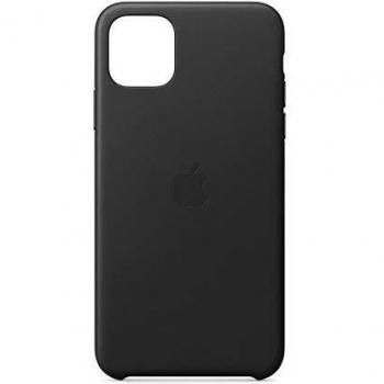 Black Leather Case for iPhone 11 Pro Max by Apple, 6.5 inches, Model MX0E2ZM/A
