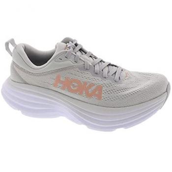 HOKA Women's Bondi 8 Wide Road Running Shoes in Harbor Mist/Lunar Rock Size 9.5