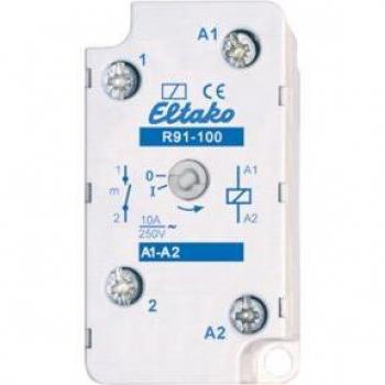 Eltako R91-100-230V Installation Relay 230VAC - Switching relay with 1 NO contact, nominal voltage: 230 V, maximum switching current: 8 A