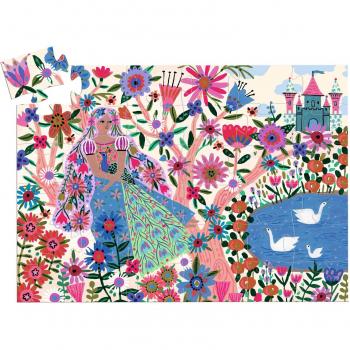 Puzzle Silueta La Princesa y su Pavo Real