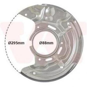 VAN WEZEL Chapa protectora contra salpicaduras, disco de freno 5304371