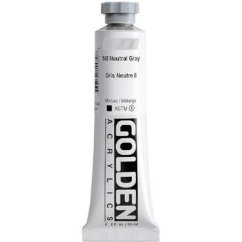 Pintura Acrílica Heavy Body Golden 59ml - Gris Neutro N8