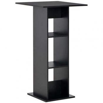vidaXL Bar Table Black 60x60x110 cm