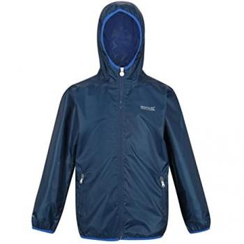 Regatta Kids Lightweight Waterproof Packaway Jacket - Moonlight Denim, Size 13 Years