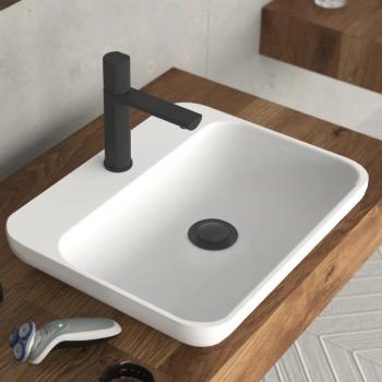 Grifo monomando de lavabo NEW YORK negro mate Schütte