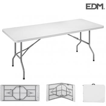 Mesa plegable 180x74x74cm tubo ø22x1.0mm EDM 8425998751307
