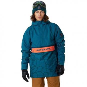 Chaqueta con capucha Rip Curl Primative 10k azul naranja - M