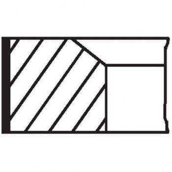 Juego de aros de pistón MAHLE ORIGINAL 022 01 V0 para MICRA IV (K13)