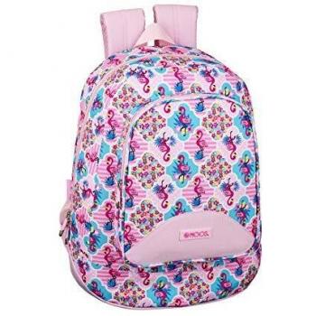 Moos Flamingo Pink Oficial Mochila Juvenil Grande 330x175x460mm