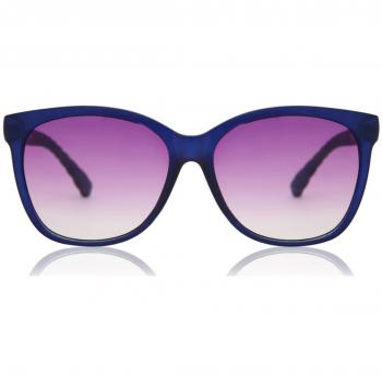Gafas de Sol Cuadradas con Armazón Completo de Plástico Azul para Mujer - SmartBuy Collection