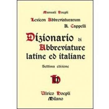 Diccionario de Abreviaturas Latinas e Italianas