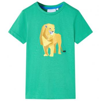 Camiseta infantil verde neón 140