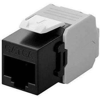 Goobay 90692 Cat 6 A Keystone RJ45/hembra, utp Negro/Blanco