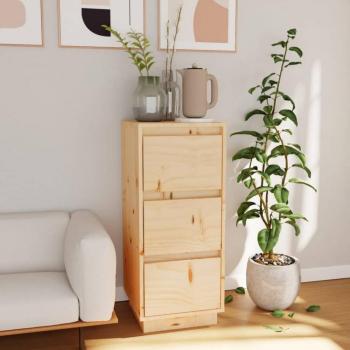 Aparador de madera maciza de pino 32x34x75 cm - Mueble de Almacenaje de Salón, Buffet para salón Moderno, Armario Auxiliar, Armario de Almacenamiento
