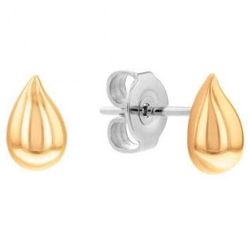 Pendientes Colgantes Sculptural de Oro de Calvin Klein - Mod. 1681336