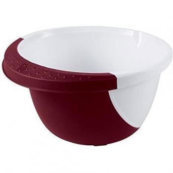Cuenco Antideslizante para Mezclar Keeeper Carlotta 3,5 L - Rojo Burdeos con Escala Integrada
