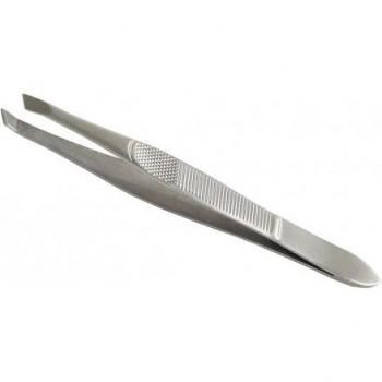 Pinzas de depilar con mandíbulas inclinadas Avril - 9 cm, 1 unidad