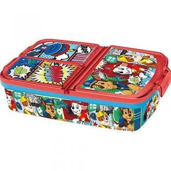 Stor Patrulla Canina | Sandwichera con 3 Compartimentos para niños - lonchera Infantil - Porta merienda - Fiambrera Decorada
