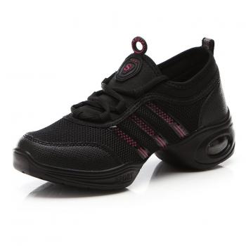 zapatos de baile cuadrados mujeres/zapatos modernos/aptitud/zapatillas de gimnasia de Estados Unidos/zapatos de baile aumentaron-B Longitud del pie=25.3CM