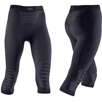 X-Bionic Invent 4.0 Pants 3/4 Women Pantalones Deportivos, Capa Base, Running Jogging Training Fitness Gym para Mujer, Negro, L
