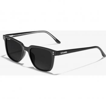 D.Franklin Gafas de Sol Ultra Light SQ Low Black / Black - Gafas de sol unisex, diseño cuadrado, color negro