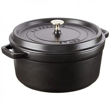 Staub 5.5-Quart Matte Black Round Dutch Oven