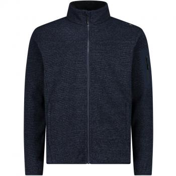 CMP Men's Outdoor Fleece Jacket - Blue/Anthracite, Size 50