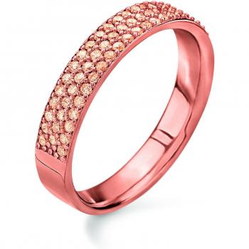 Anillo Folli Follie Mujer 3R16S036RS, tamaño 54, diseño elegante y moderno, acabado en acero inoxidable con detalles en rosa